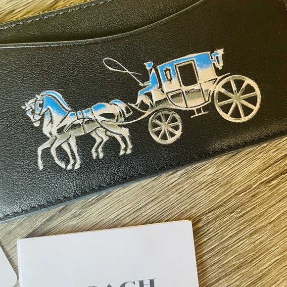Coach horse and carriage card case coin pouch nwt - Picture 2 of 5